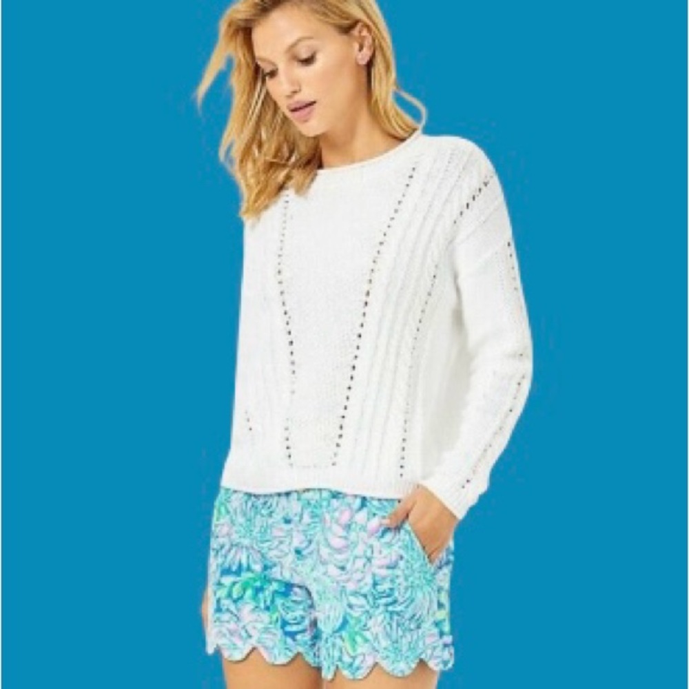 🩷 LILLY PULITZER MAXCY KNIT SWEATER! PERFECT BEACH, BOAT, RESORT WEAR!